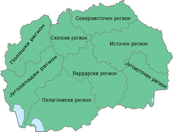 Мапа на дефектолози во Република Македонија